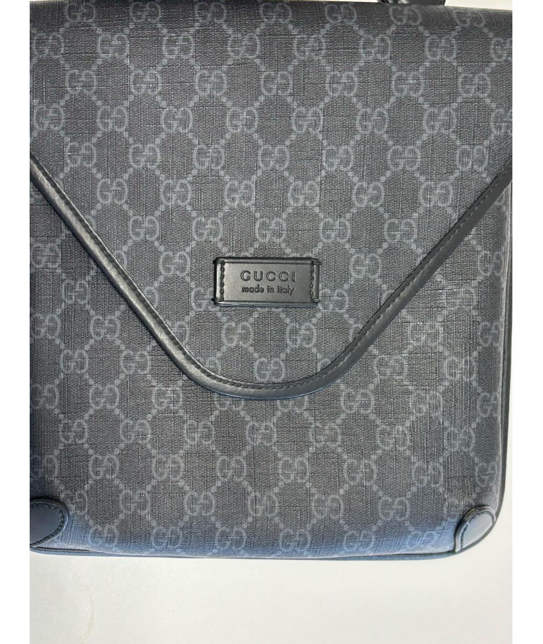 GUCCI Антрацитовая сумка на плечо, фото 3