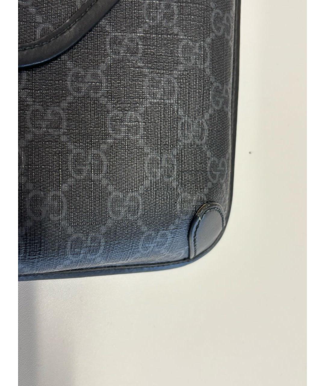 GUCCI Антрацитовая сумка на плечо, фото 4