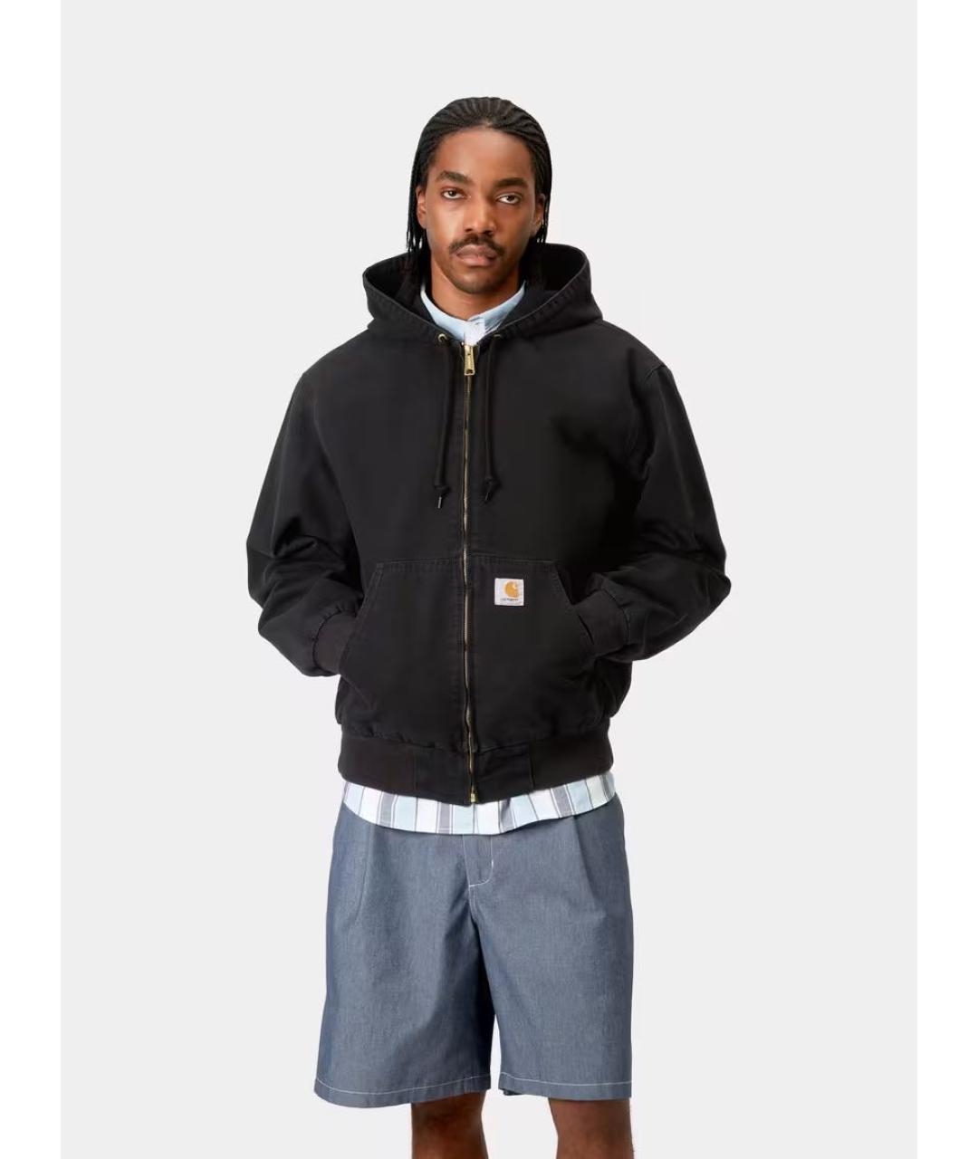 CARHARTT WIP Черная деним куртка, фото 3