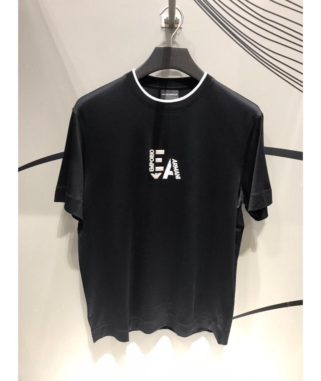 EMPORIO ARMANI Черная футболка, фото 3