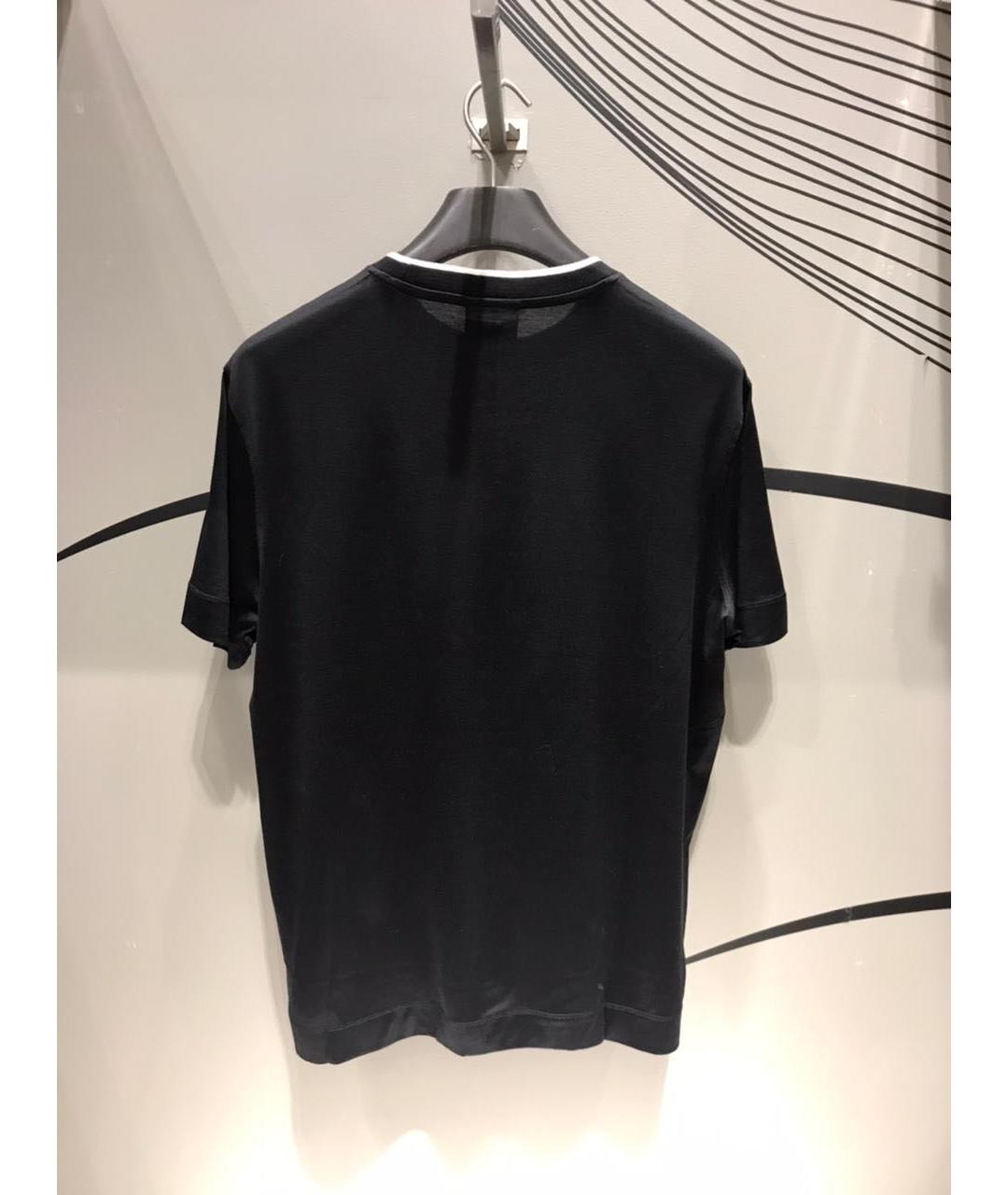 EMPORIO ARMANI Черная футболка, фото 2