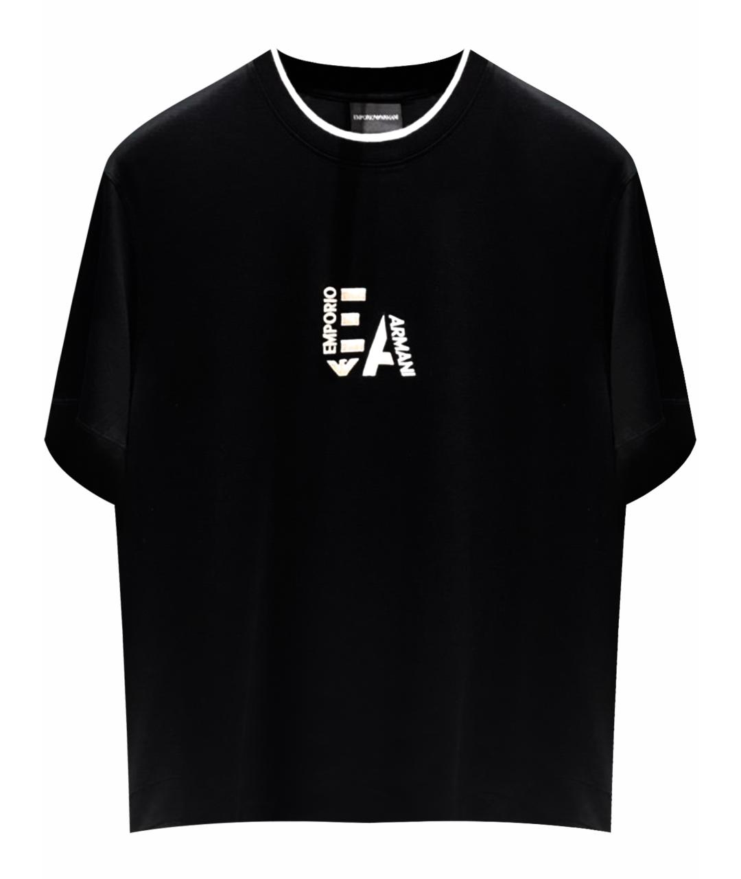 EMPORIO ARMANI Черная футболка, фото 1