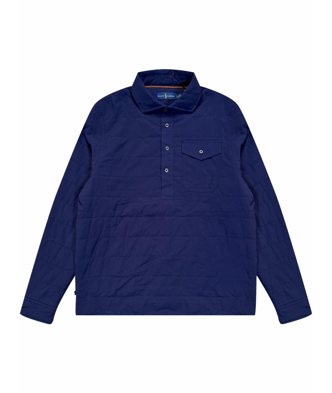 POLO RALPH LAUREN Синяя хлопко-эластановая куртка, фото 1
