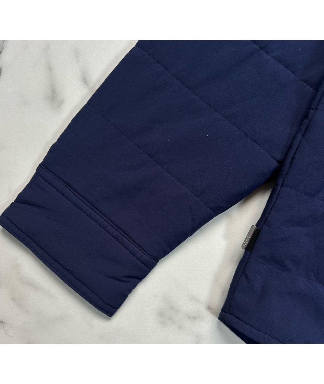 POLO RALPH LAUREN Синяя хлопко-эластановая куртка, фото 3