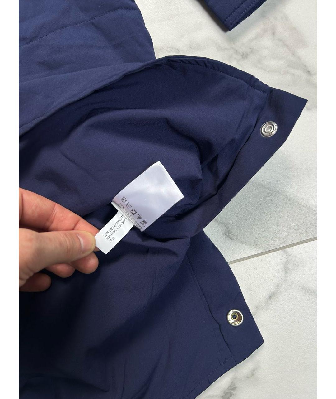 POLO RALPH LAUREN Синяя хлопко-эластановая куртка, фото 4