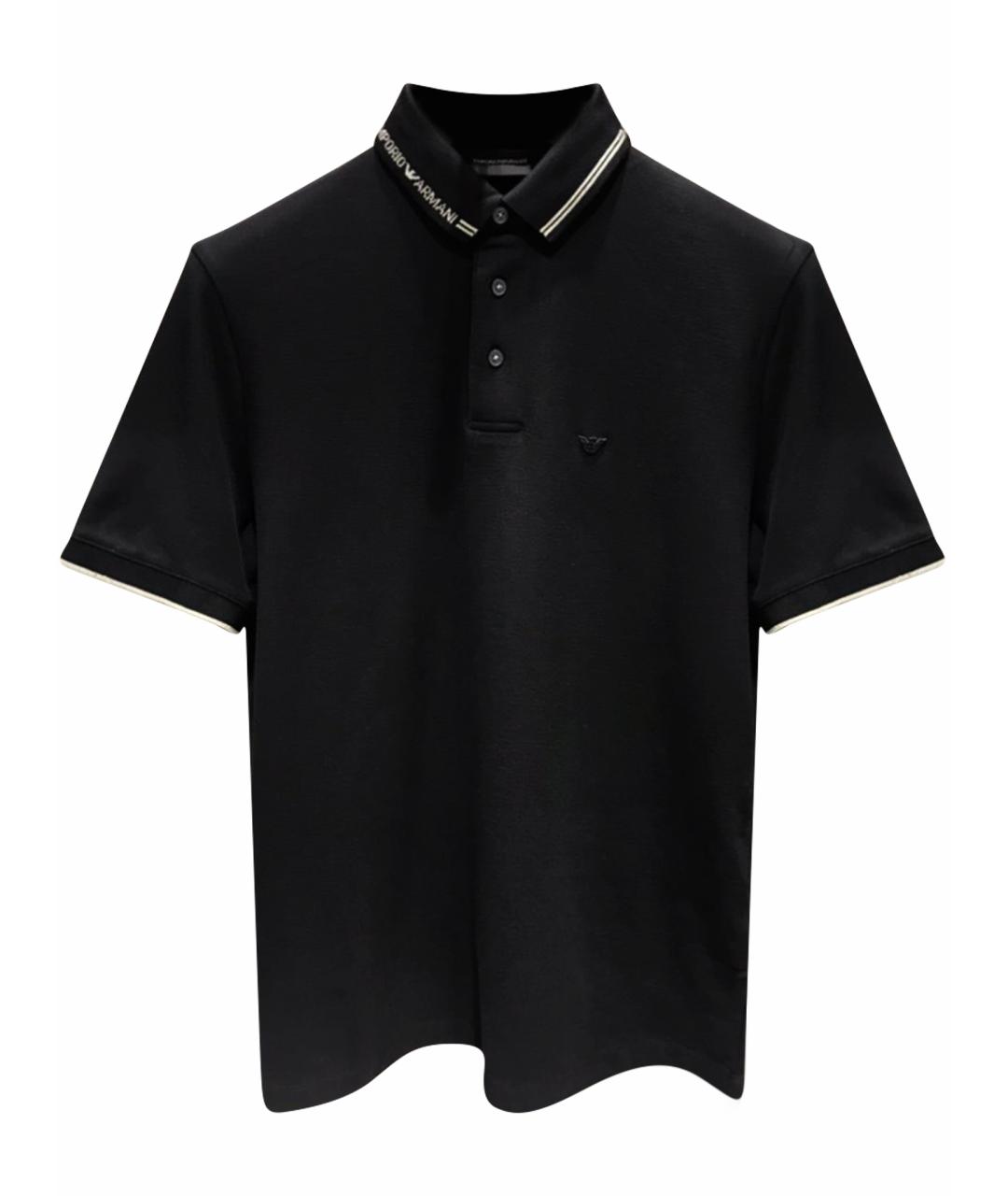 EMPORIO ARMANI Черная футболка, фото 1