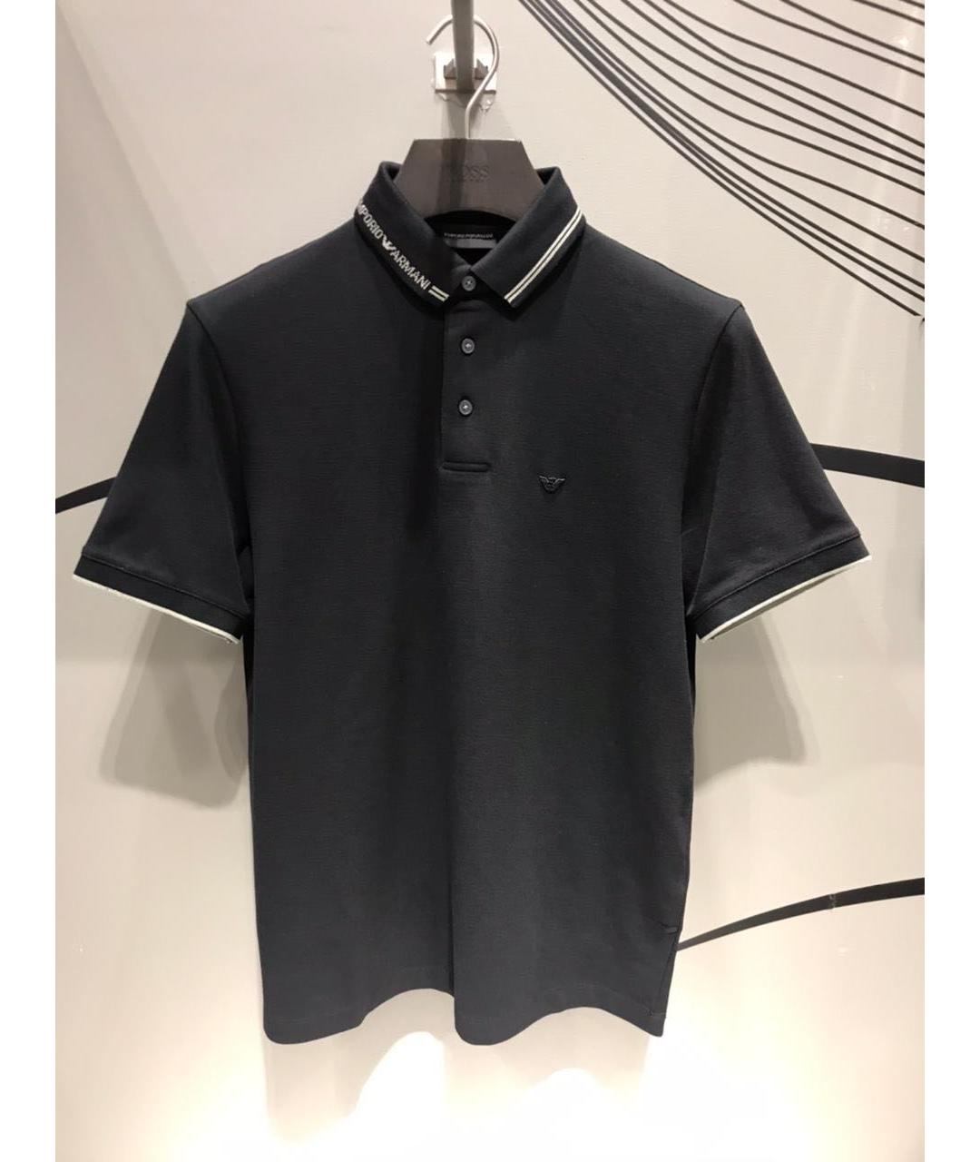 EMPORIO ARMANI Черная футболка, фото 3