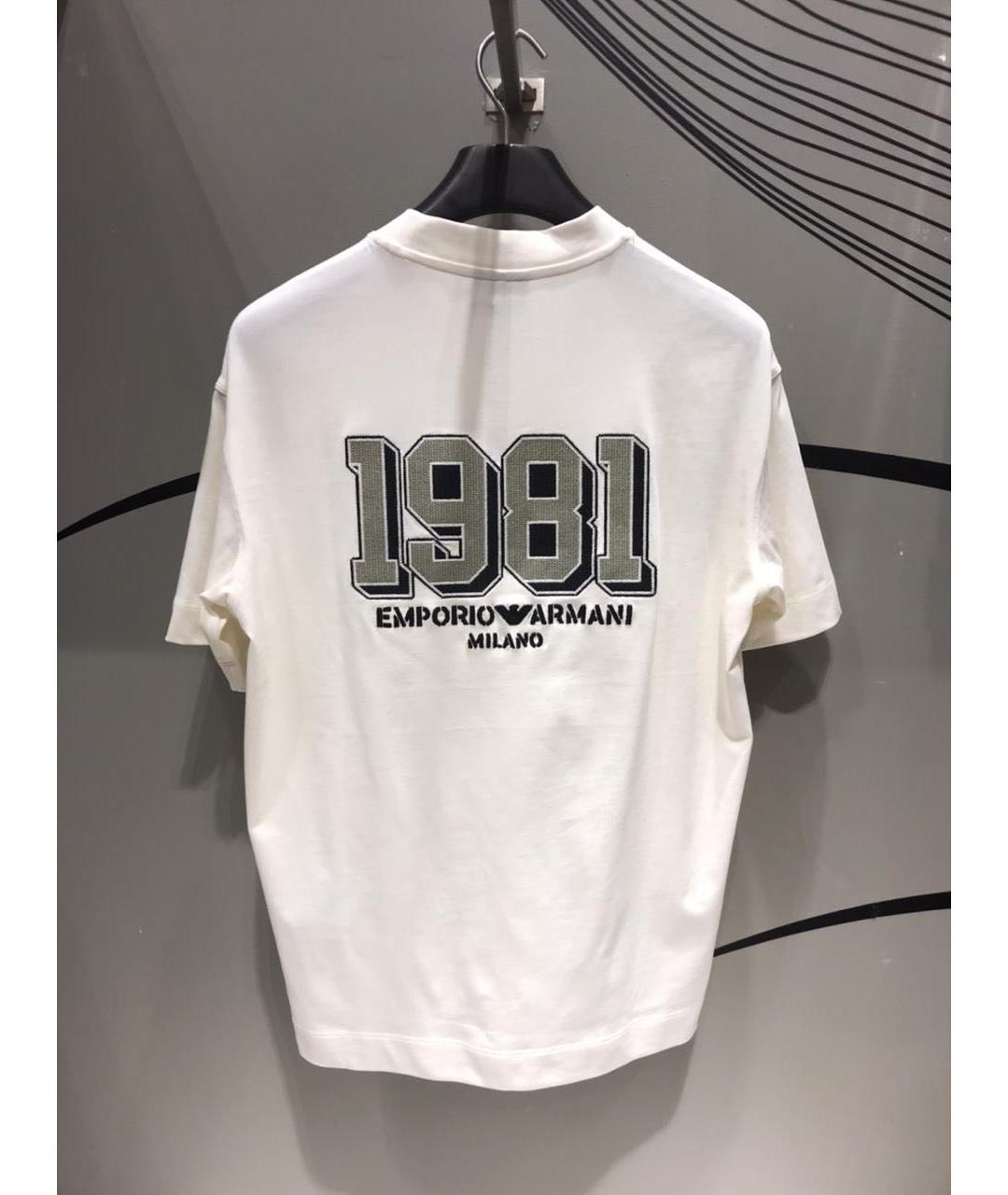 EMPORIO ARMANI Белая футболка, фото 2