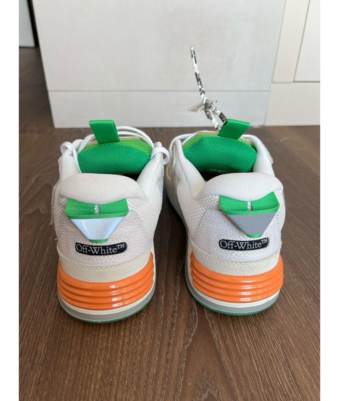 OFF-WHITE Серые замшевые низкие кроссовки / кеды, фото 4