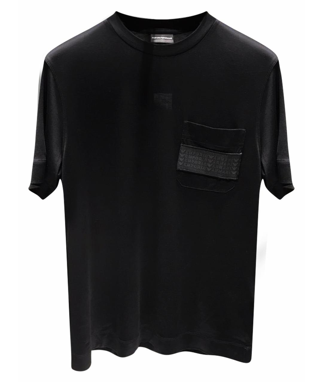 EMPORIO ARMANI Черная футболка, фото 1