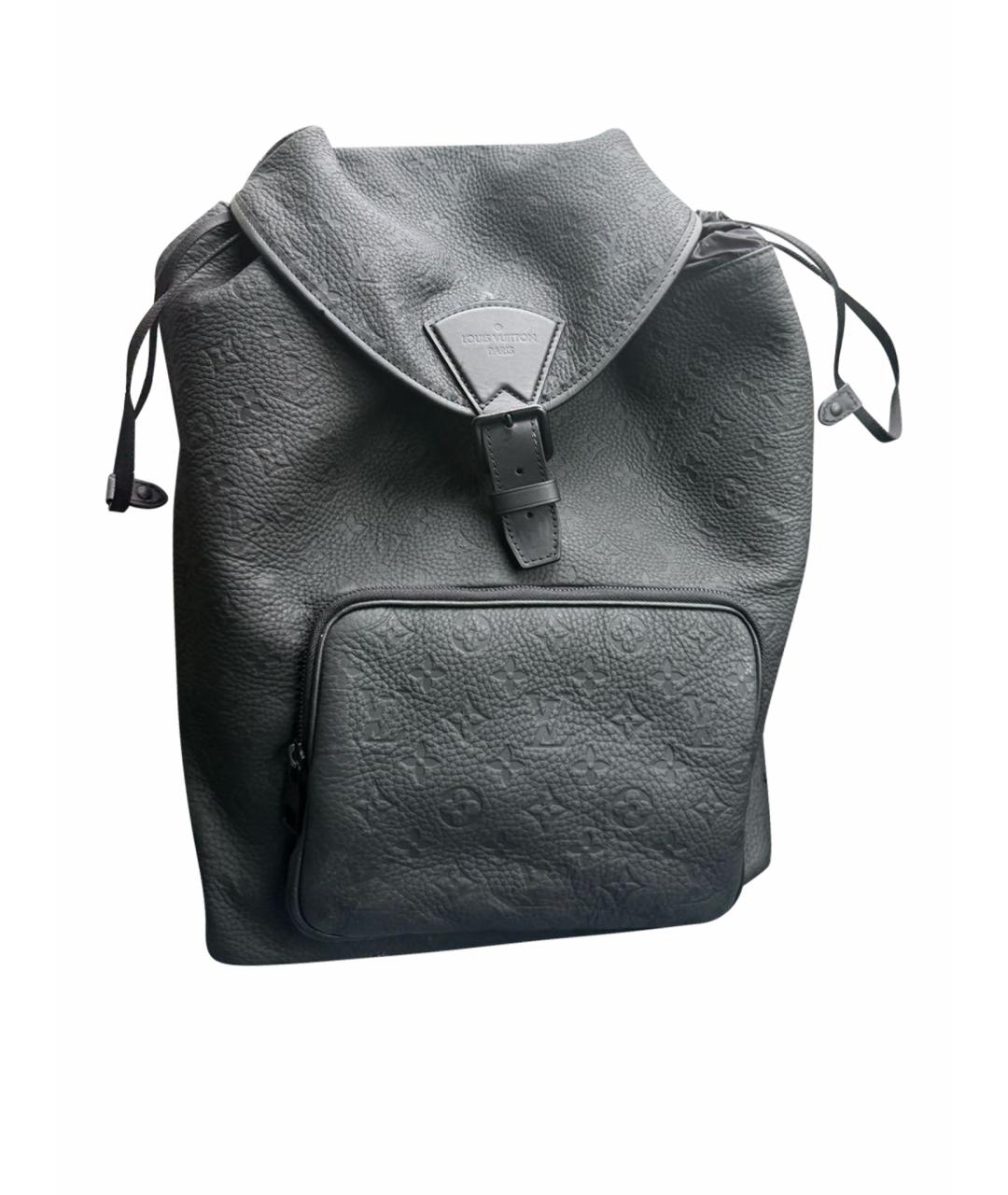 LOUIS VUITTON Черный кожаный рюкзак, фото 1
