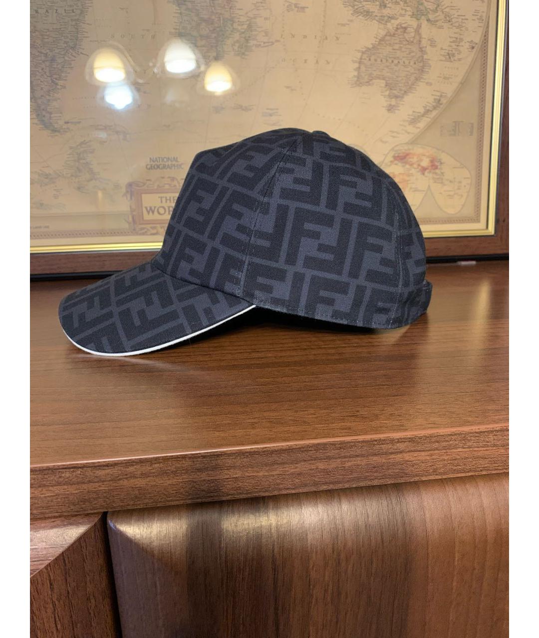 FENDI Коричневая хлопковая кепка/бейсболка, фото 3