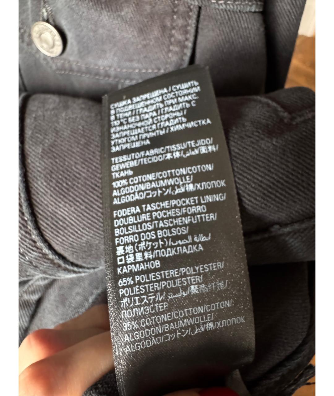 BALENCIAGA Черная хлопковая куртка, фото 9