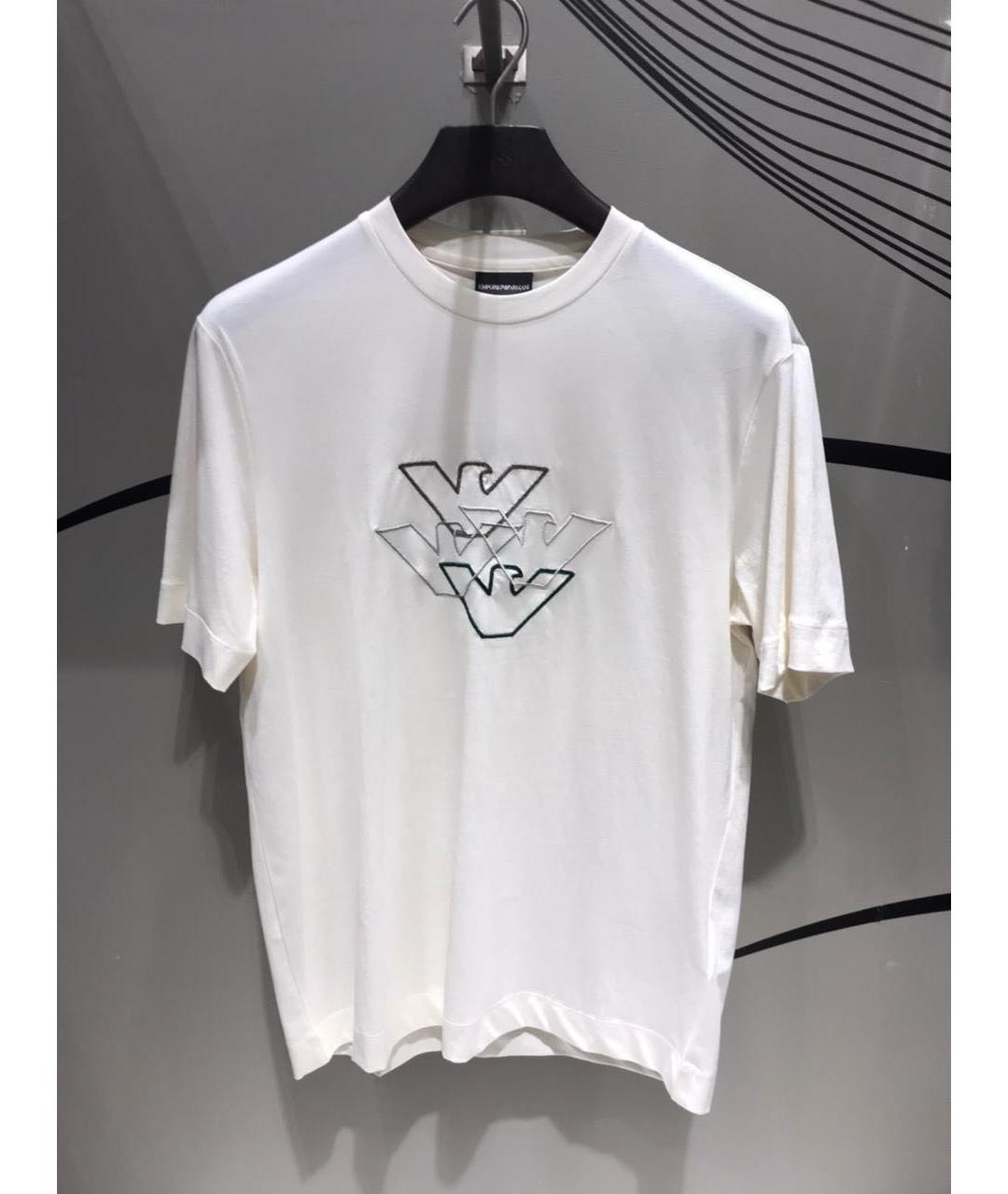 EMPORIO ARMANI Белая футболка, фото 3