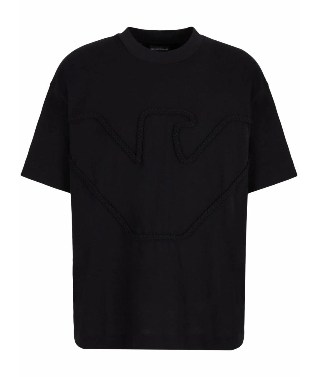 EMPORIO ARMANI Черная футболка, фото 1