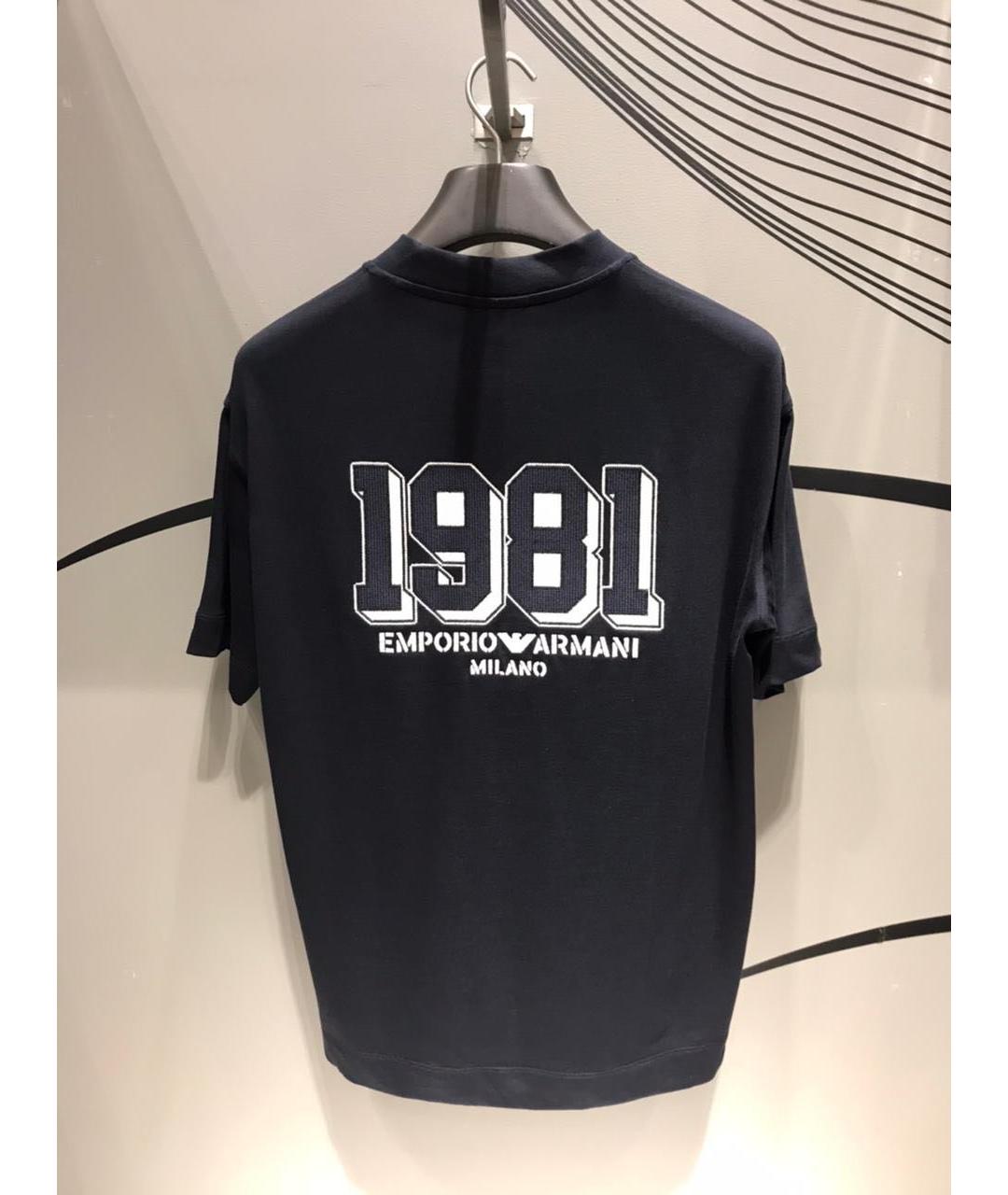 EMPORIO ARMANI Черная футболка, фото 2
