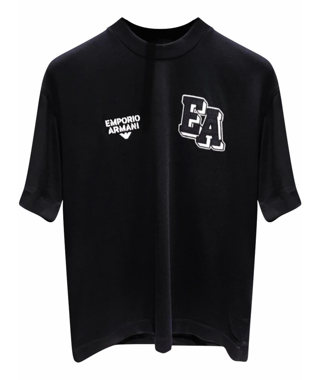 EMPORIO ARMANI Черная футболка, фото 1
