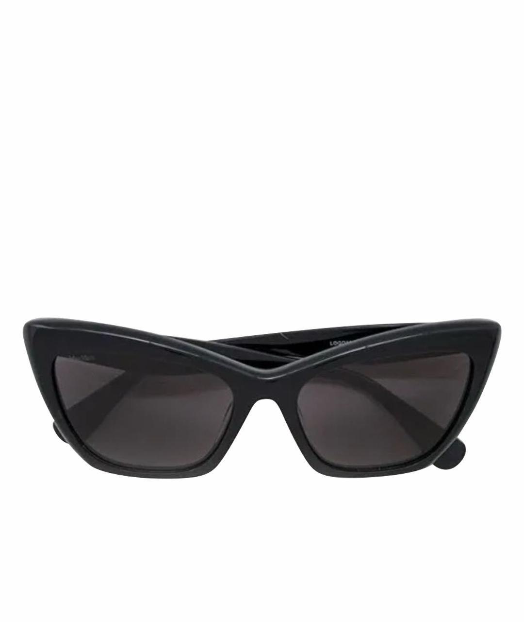 MAX MARA Черные пластиковые солнцезащитные очки, фото 1