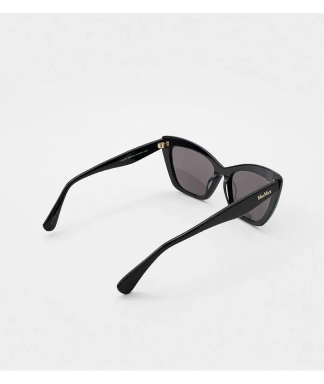 MAX MARA Черные пластиковые солнцезащитные очки, фото 5
