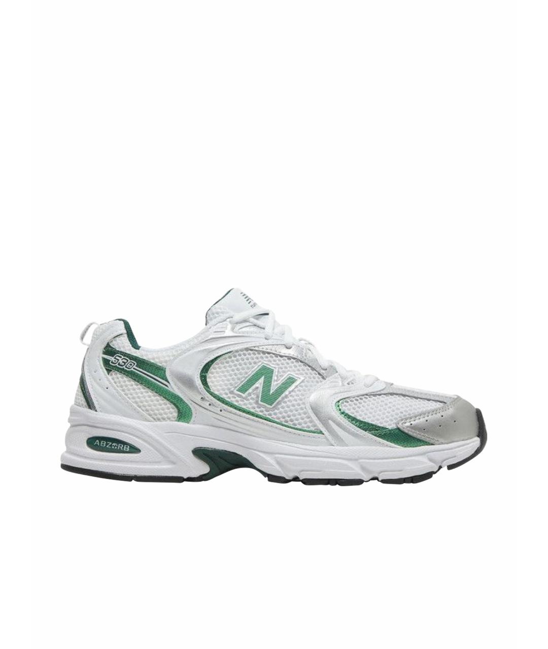 NEW BALANCE Зеленые текстильные кроссовки, фото 1