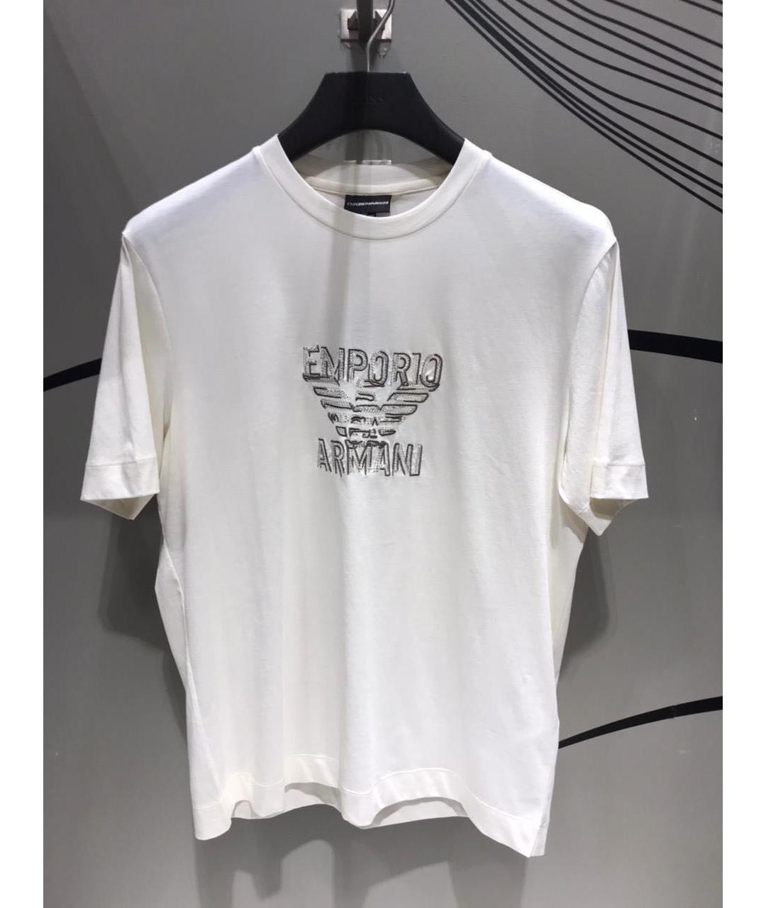 EMPORIO ARMANI Белая футболка, фото 3