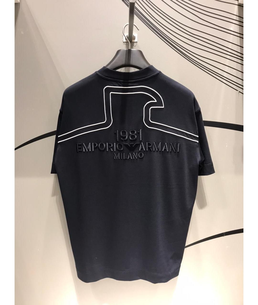 EMPORIO ARMANI Черная футболка, фото 2