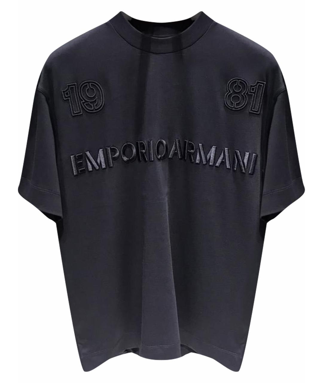 EMPORIO ARMANI Черная футболка, фото 1