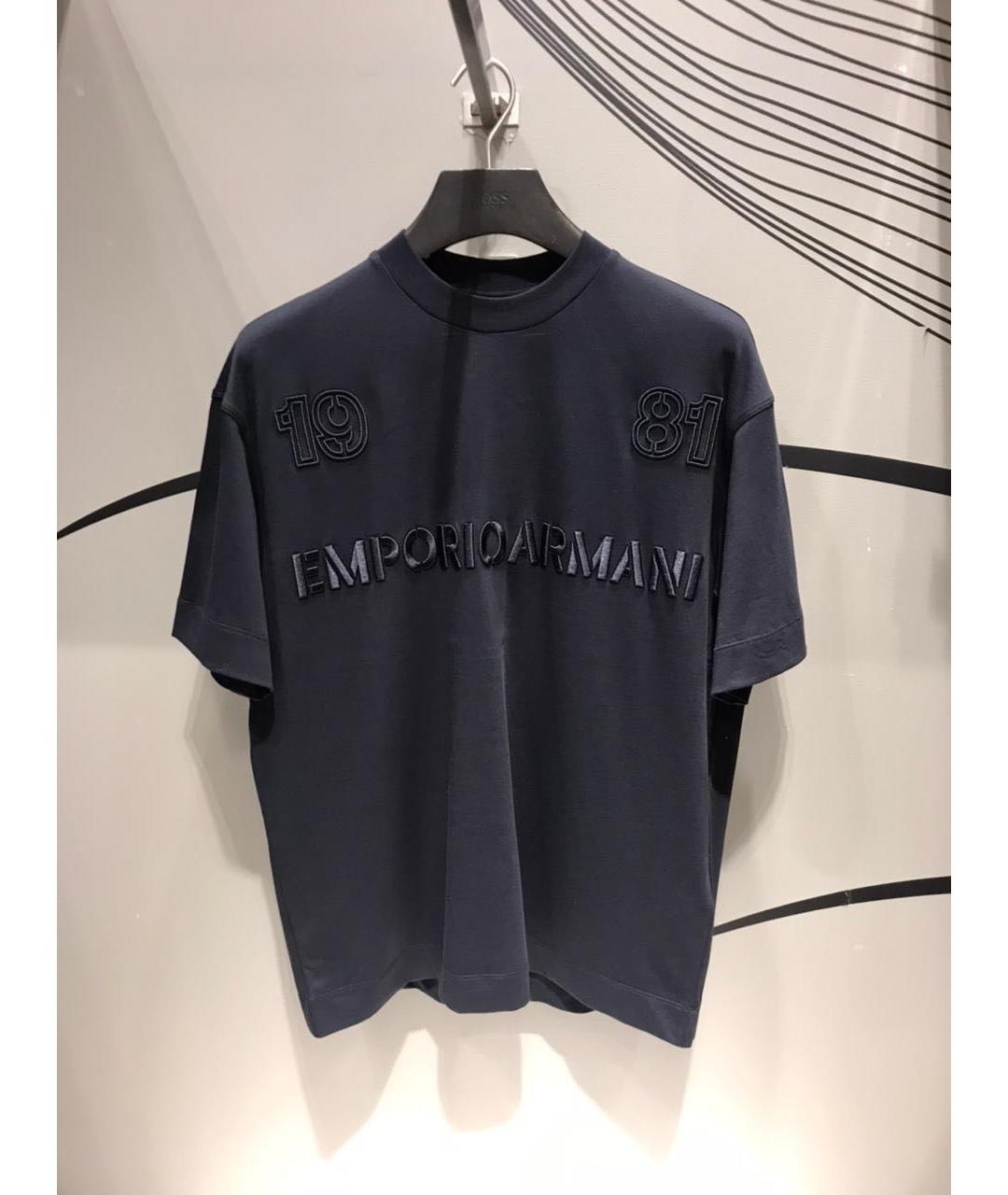 EMPORIO ARMANI Черная футболка, фото 3