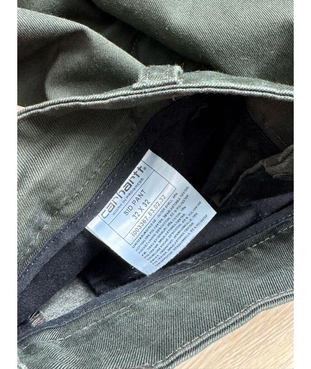 CARHARTT WIP Хаки повседневные брюки, фото 5