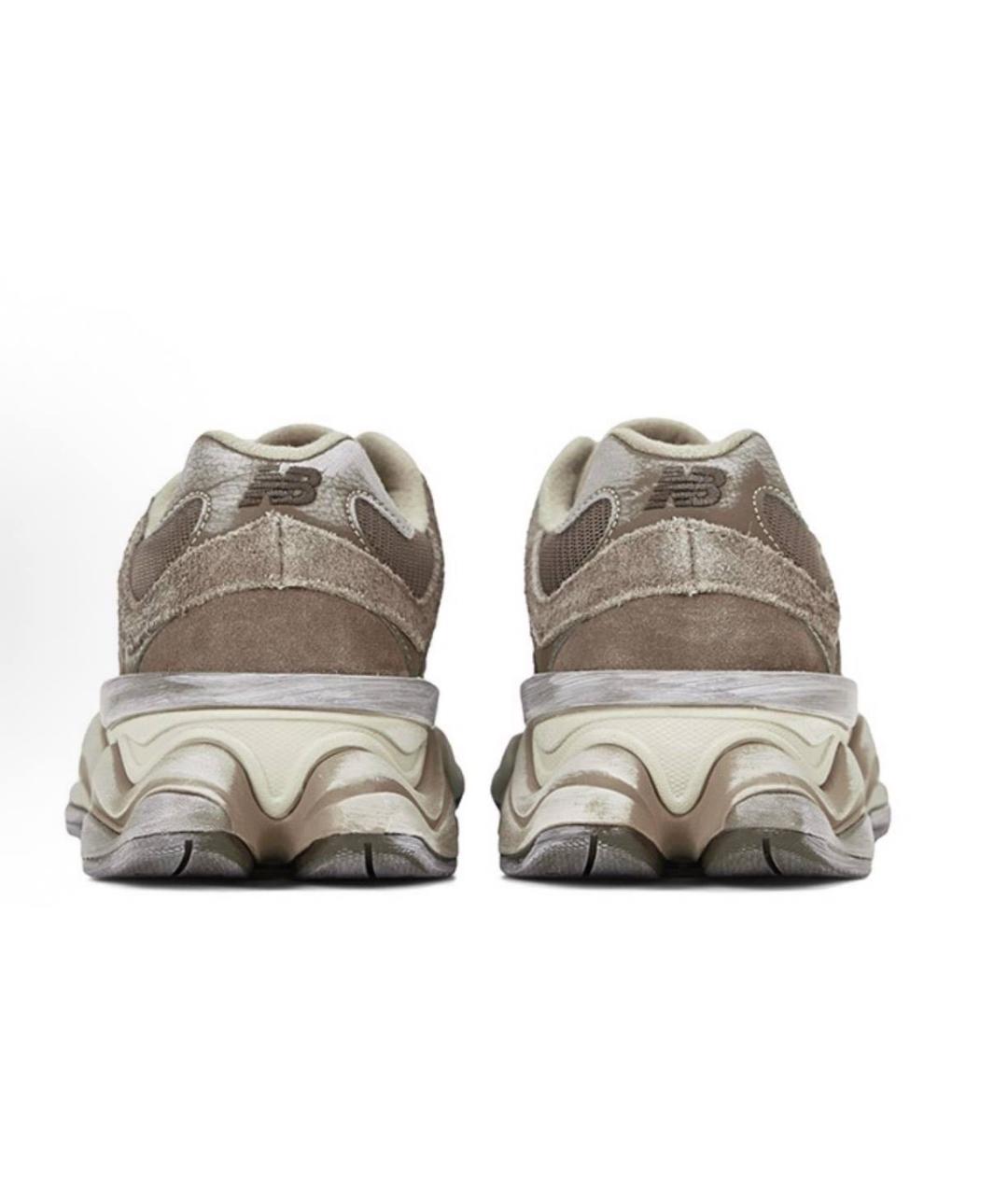 NEW BALANCE Коричневые замшевые низкие кроссовки / кеды, фото 4