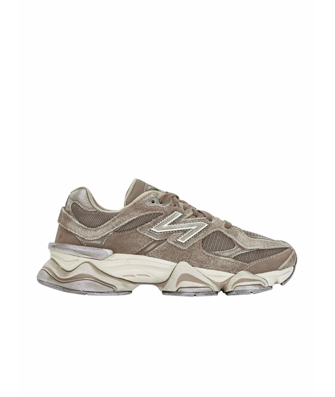 NEW BALANCE Коричневые замшевые низкие кроссовки / кеды, фото 1