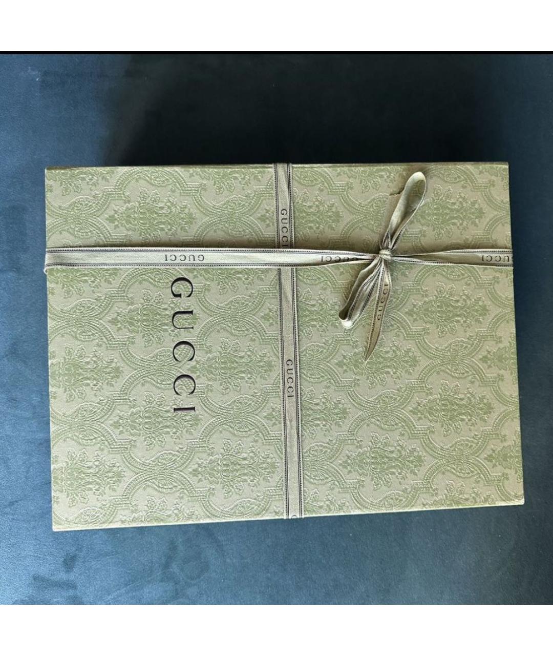 GUCCI Коричневая кожаная сумка на плечо, фото 5