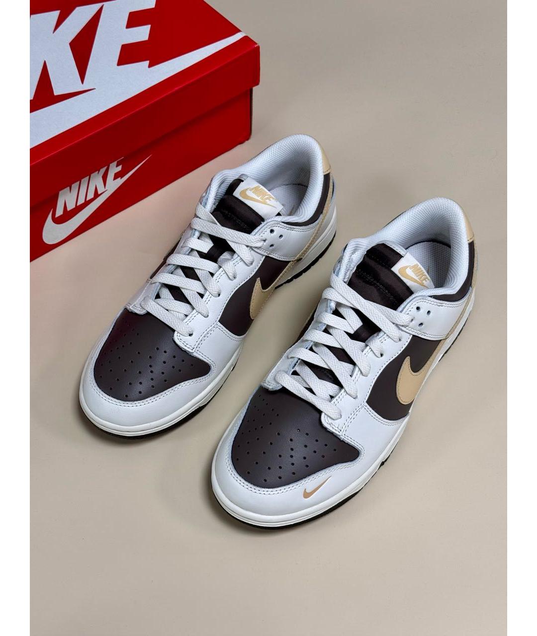 NIKE Кожаные низкие кроссовки / кеды, фото 2