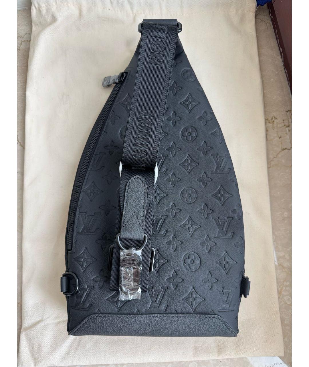 LOUIS VUITTON Черный кожаный рюкзак, фото 2