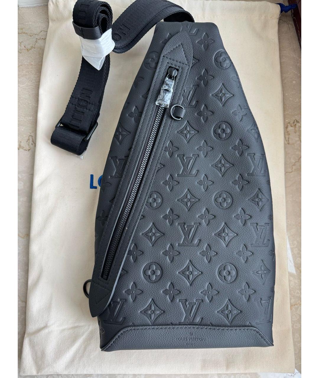 LOUIS VUITTON Черный кожаный рюкзак, фото 5