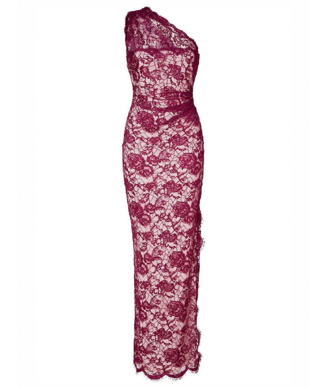 EMILIO PUCCI Бордовое кружевное вечернее платье, фото 1