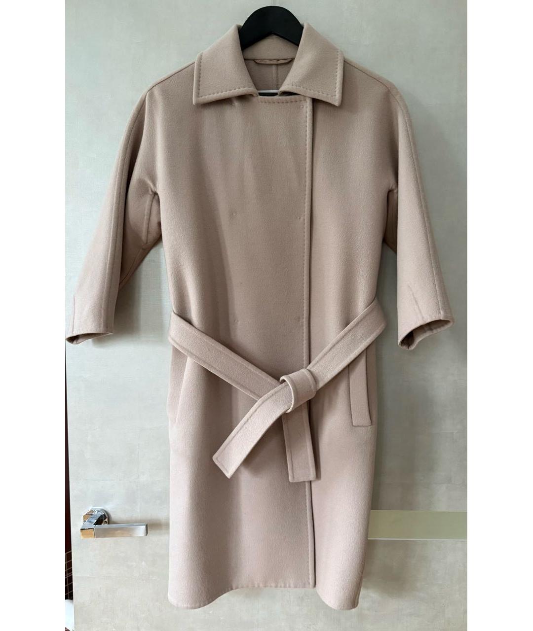 MAX MARA Бежевое шерстяное пальто, фото 7