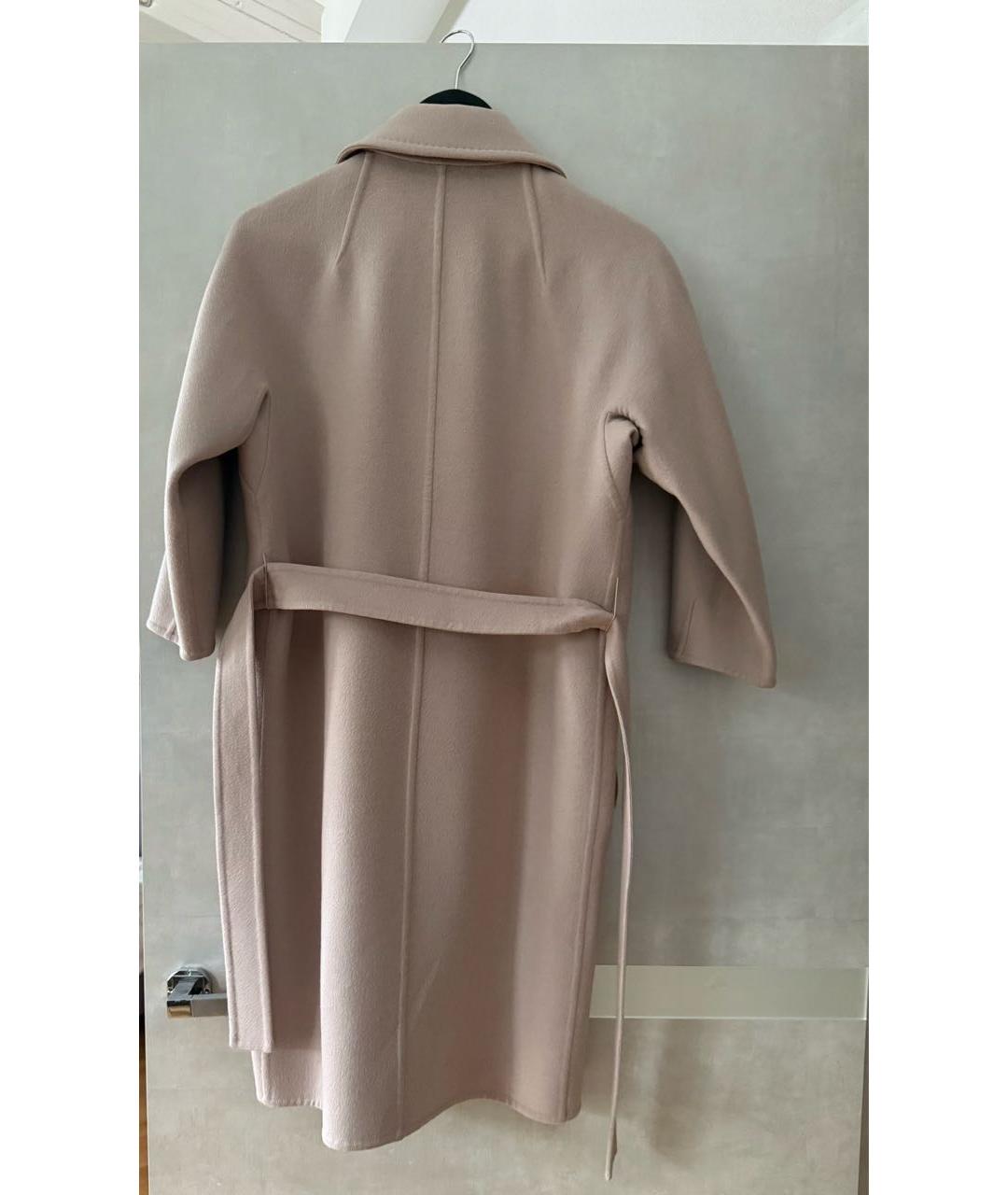 MAX MARA Бежевое шерстяное пальто, фото 5