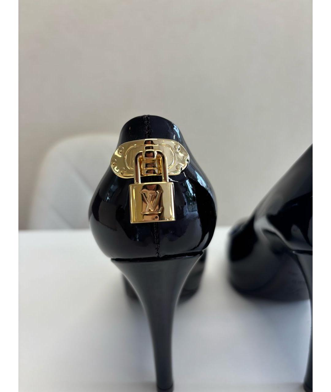 LOUIS VUITTON Коричневые туфли из лакированной кожи, фото 4