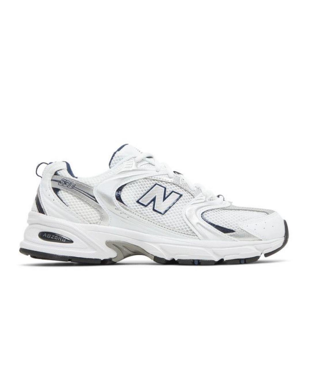 NEW BALANCE Белые текстильные кроссовки, фото 1