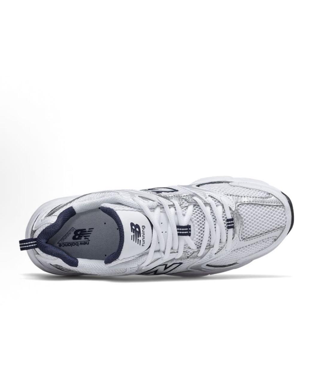 NEW BALANCE Белые текстильные кроссовки, фото 3