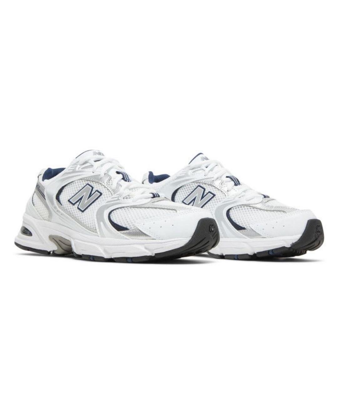 NEW BALANCE Белые текстильные кроссовки, фото 2
