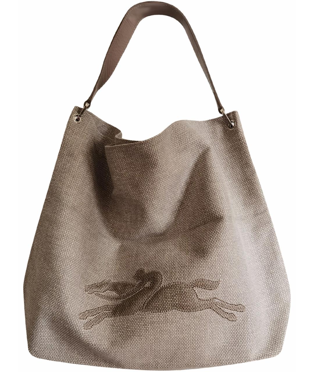 LONGCHAMP Бежевая сумка тоут, фото 1