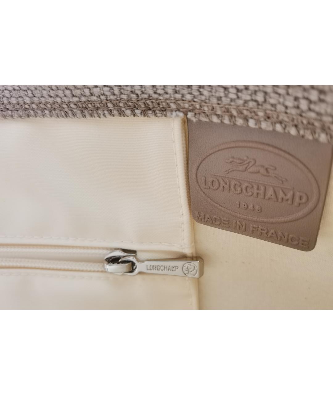 LONGCHAMP Бежевая сумка тоут, фото 8