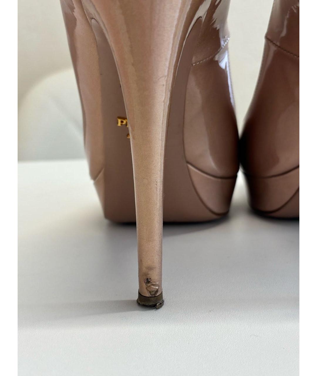 PRADA Розовые туфли из лакированной кожи, фото 4