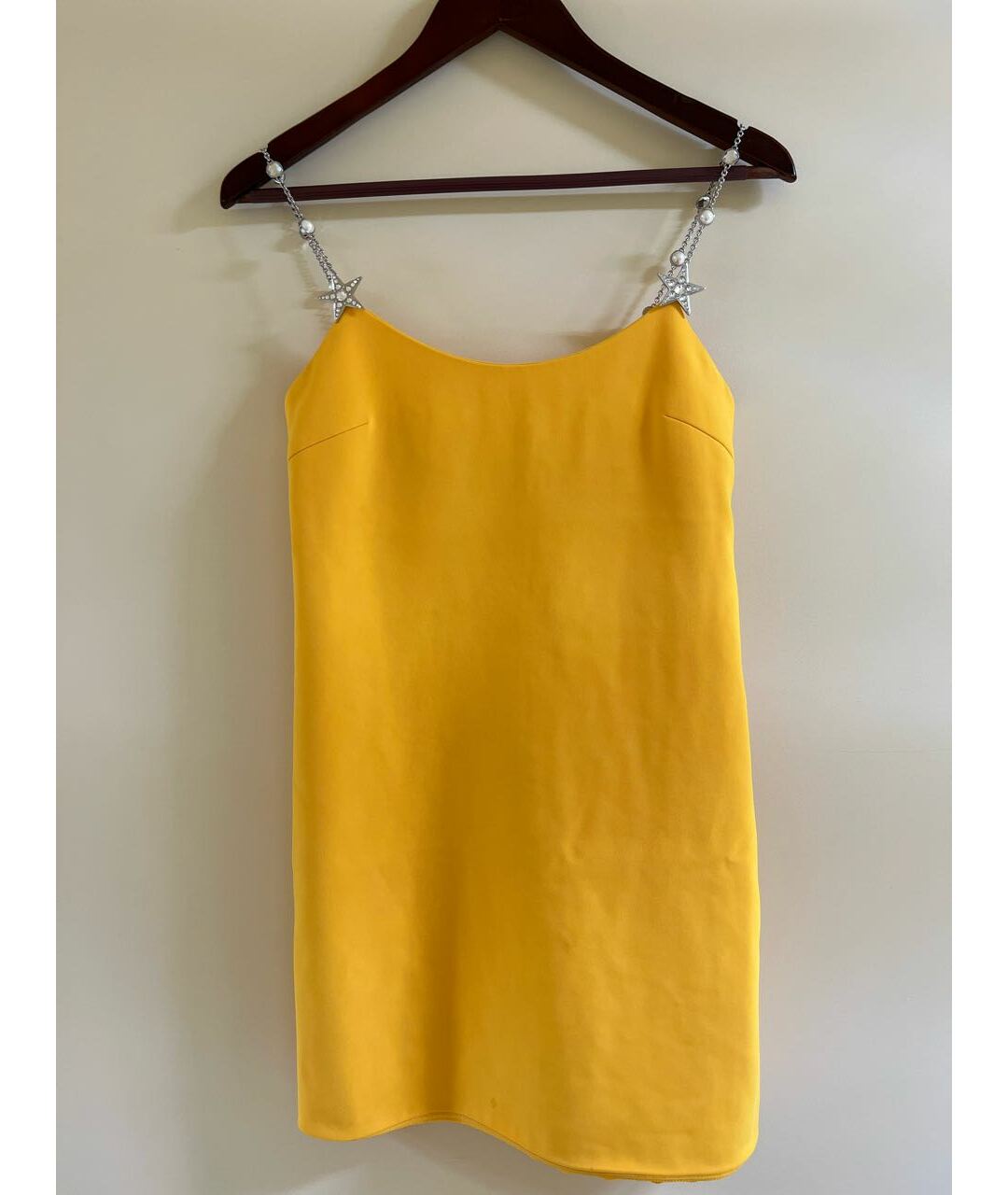MIU MIU Желтое шелковое вечернее платье, фото 6
