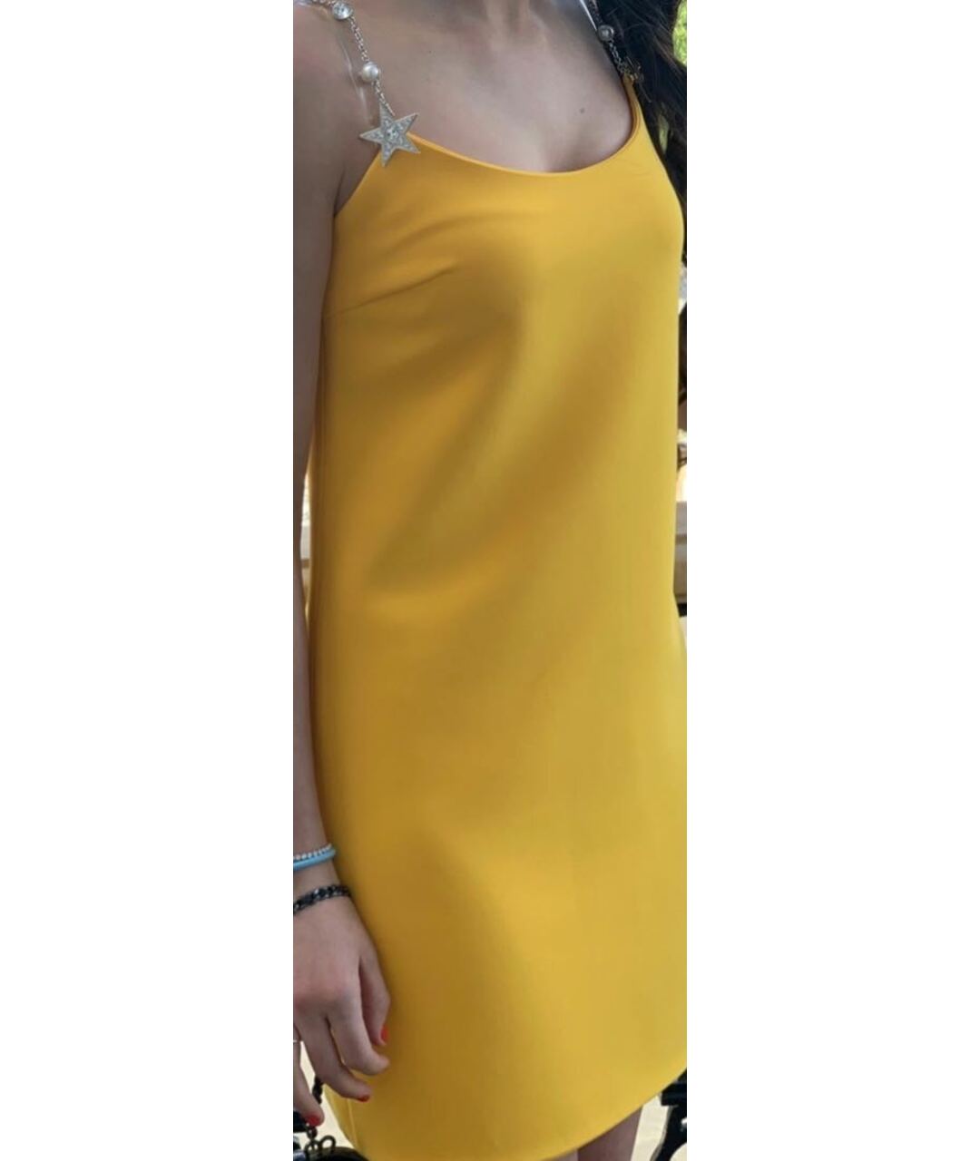 MIU MIU Желтое шелковое вечернее платье, фото 7