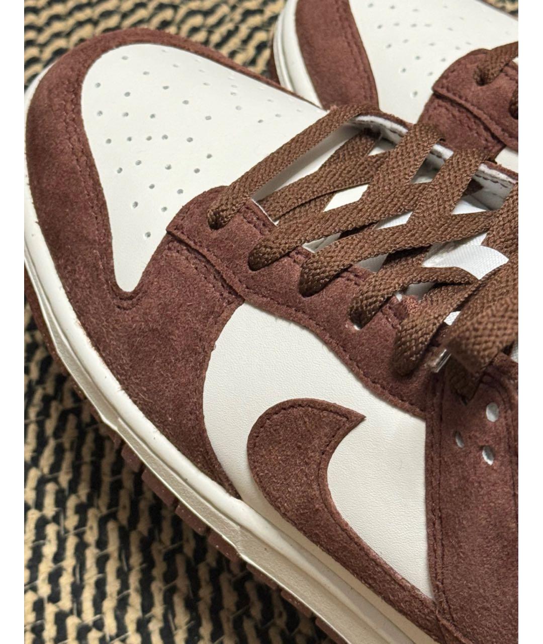 NIKE Бордовые замшевые кроссовки, фото 7