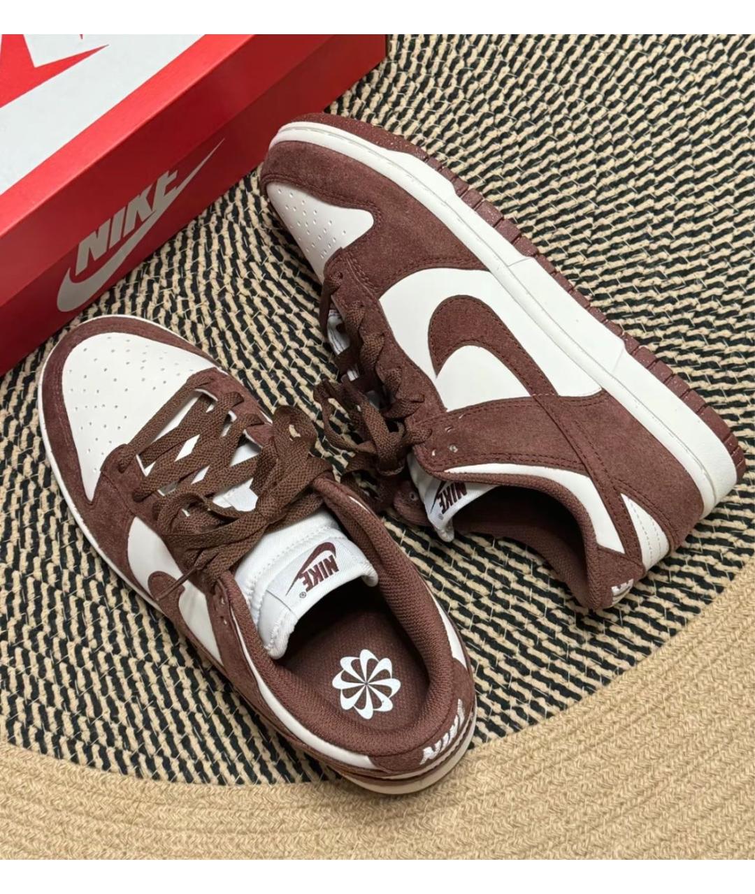 NIKE Бордовые замшевые кроссовки, фото 5