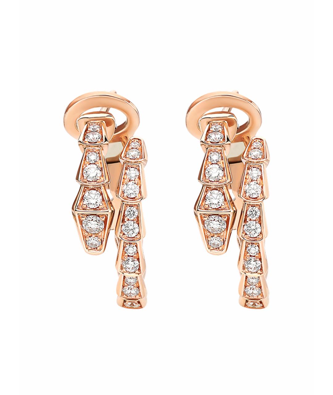 BVLGARI Золотые серьги из розового золота, фото 1